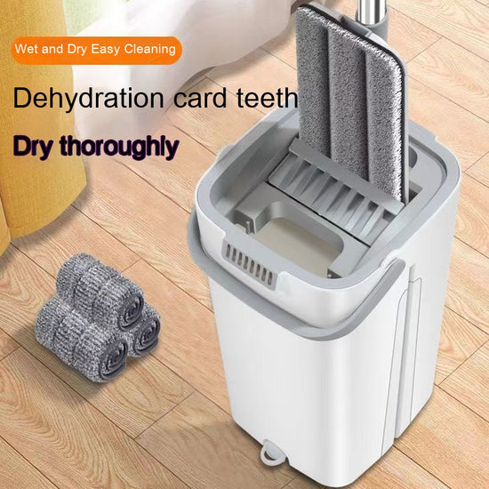 Household Mop Hand Wash-free Flat Plate Mop Bucket