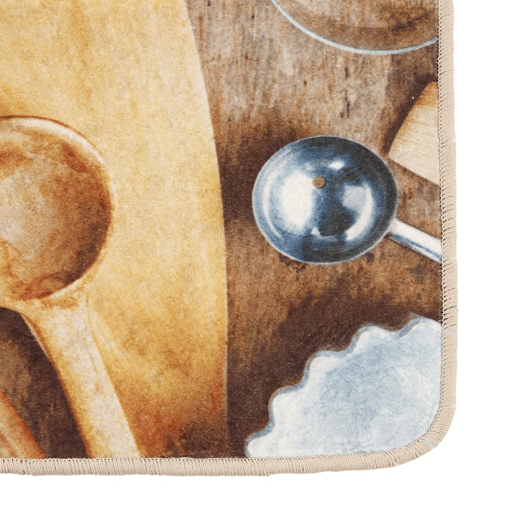 Kitchen Rug, Multicolored, Washable, Non-Slip