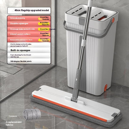 Mop Bucket Wet And Dry Dual-use Hand Wash-free Household Mop Artifact