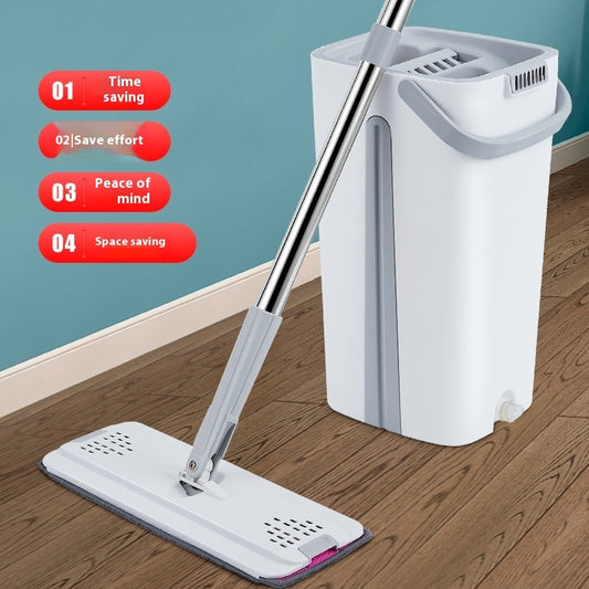 Hand Washing Free Mop Sewage Separation Double Scraping Mop Bucket Suit