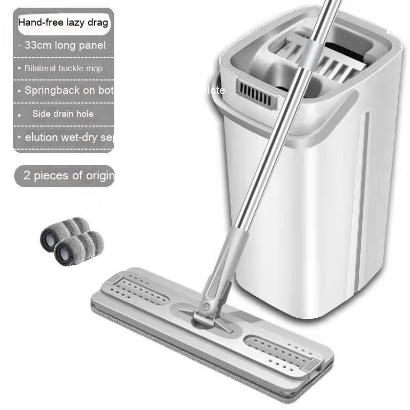 Household Mop Hand Wash-free Flat Plate Mop Bucket