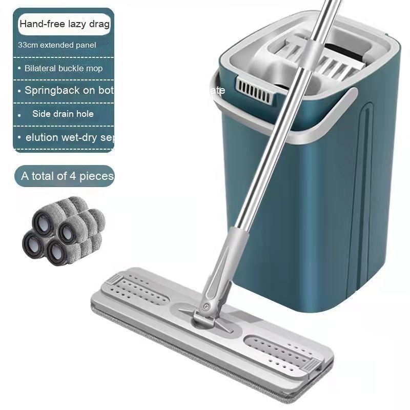 Household Mop Hand Wash-free Flat Plate Mop Bucket