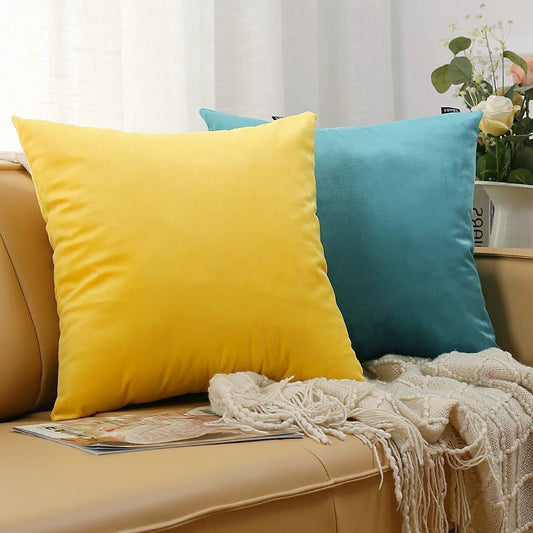 Pillow Sofa Velvet Large Backrest Office Pillow Household Bedroom Bedside Pillow Square Pillow