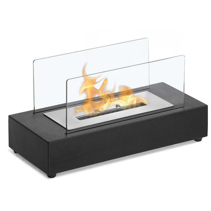 Rectangular Alcohol Fireplace Real Fire Stainless Steel Camping Atmosphere Lamp Portable Heating Fireplace Really Low Price Wholesale And Retail