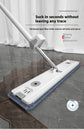 Household Large Absorbent Hands-free Wash Wet Dry Flat Mop