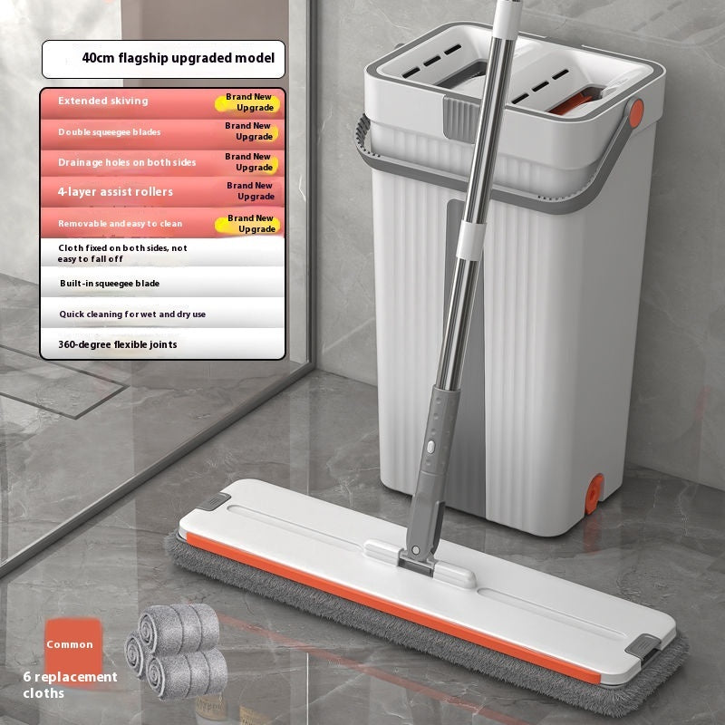 Mop Bucket Wet And Dry Dual-use Hand Wash-free Household Mop Artifact