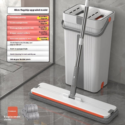 Mop Bucket Wet And Dry Dual-use Hand Wash-free Household Mop Artifact