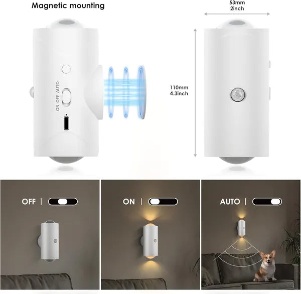 7-Color Rechargeable Motion Sensor Night Lights