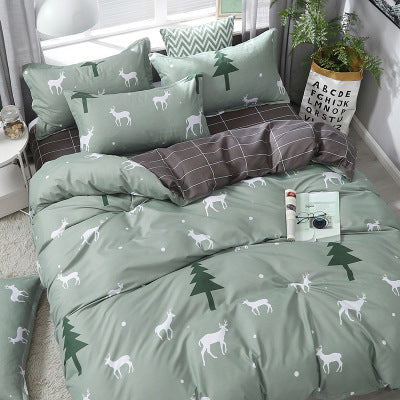 Four-piece Bedding Bed Linen Quilt Cover Aloe Cotton Home Textile