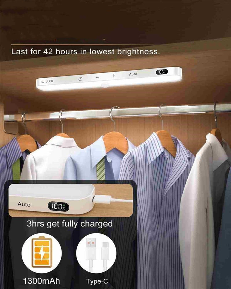 GlowSmart LED Cabinet Light with Battery Display