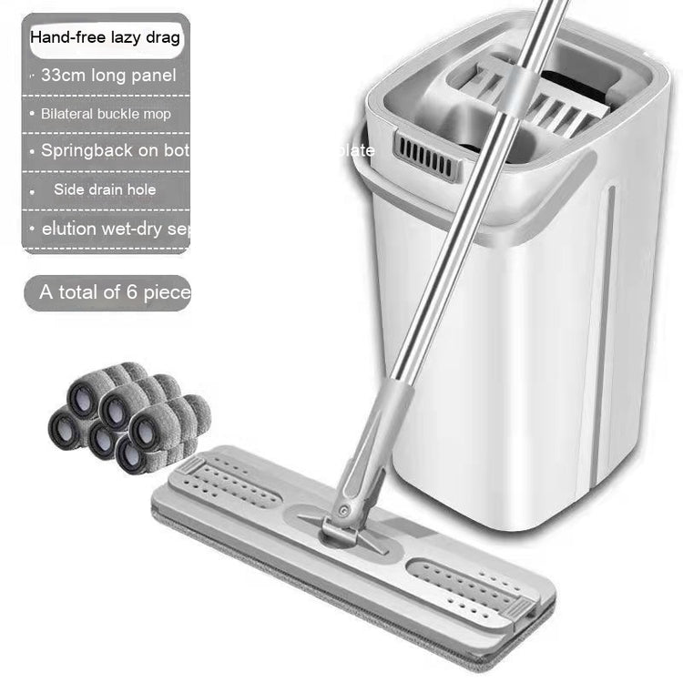 Household Mop Hand Wash-free Flat Plate Mop Bucket