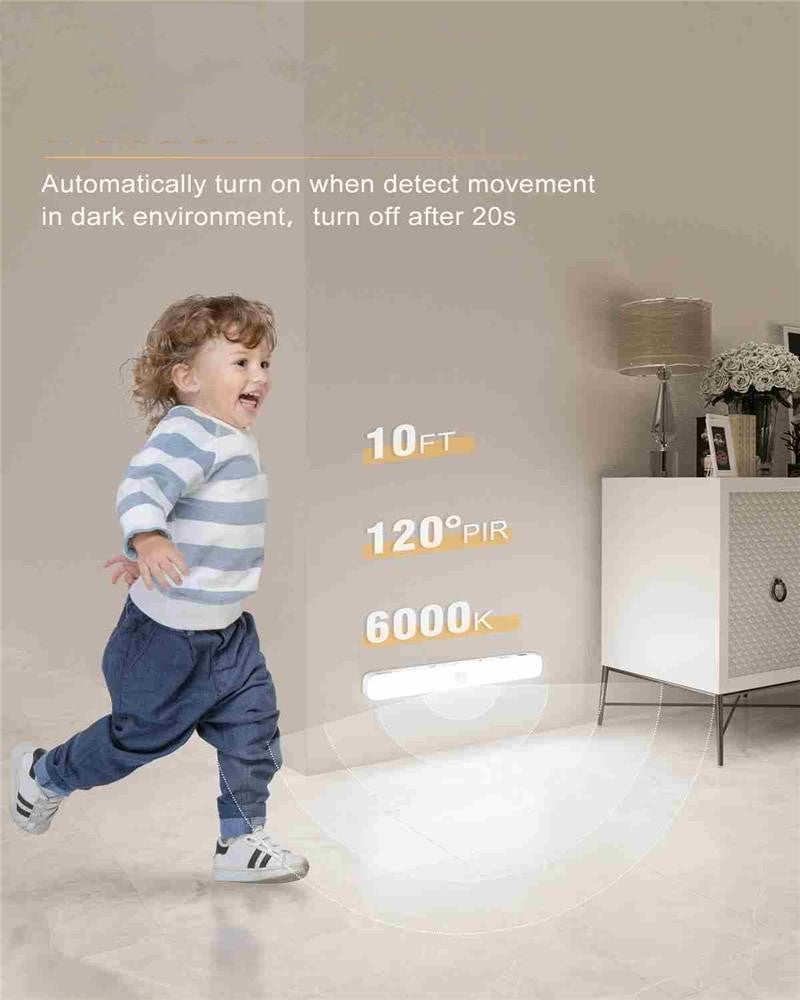 GlowSmart LED Cabinet Light with Battery Display
