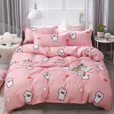 Four-piece Bedding Bed Linen Quilt Cover Aloe Cotton Home Textile