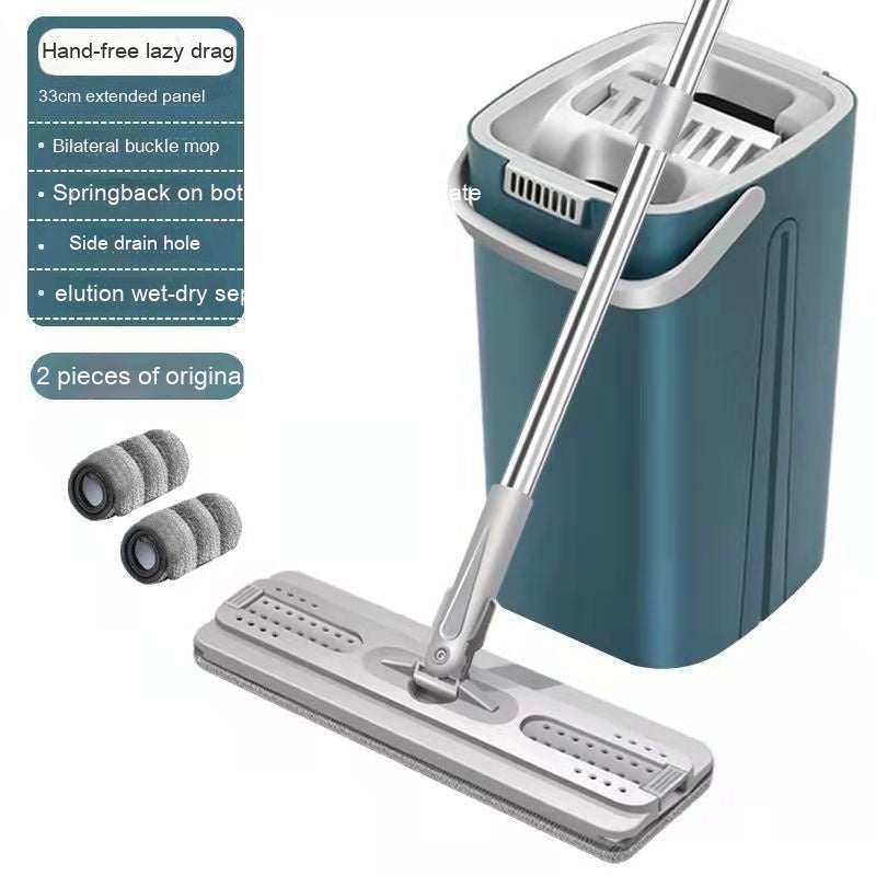 Household Mop Hand Wash-free Flat Plate Mop Bucket
