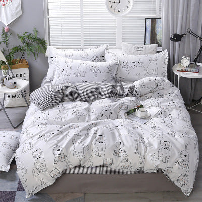 Four-piece Bedding Bed Linen Quilt Cover Aloe Cotton Home Textile