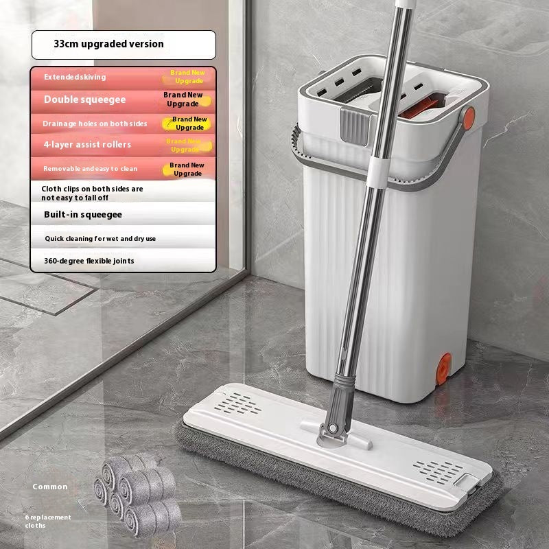 Mop Bucket Wet And Dry Dual-use Hand Wash-free Household Mop